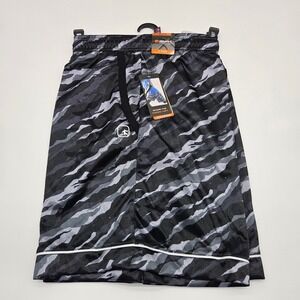 AND1 Offense Basketball‎ Shorts Black Camo 2XL 8 Inch Inseam Athletic